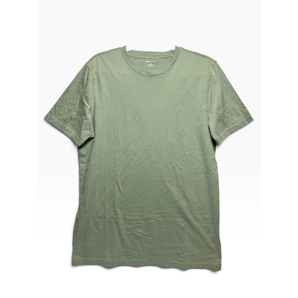 Old Navy Mens Soft-Washed Crew Neck T-Shirt Sage Green Olive M Tall Cotton Tee